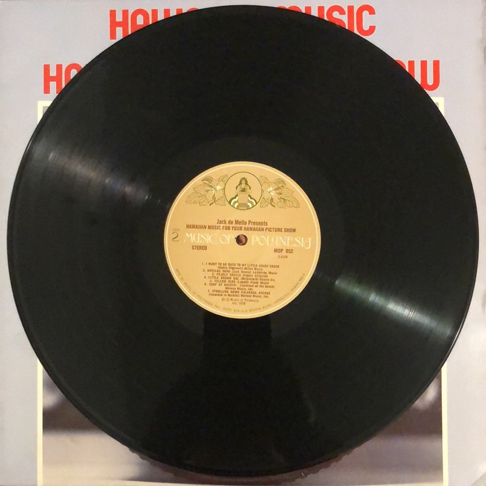Jack De Mello Hawaiian Music For Your Hawaiian Picture Show Vinyl Lp '78 - Picture 6 of 6